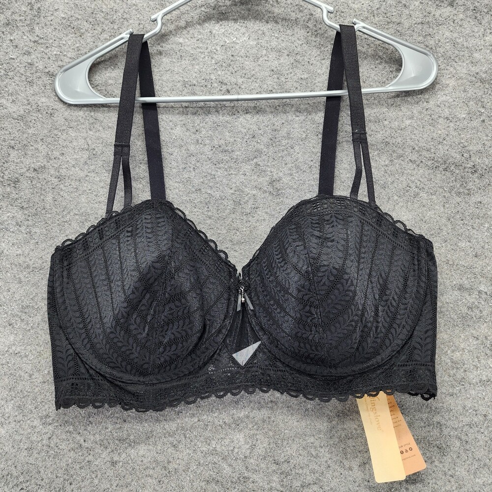 Wingslove Bra Womens 38DDD Black Underwired